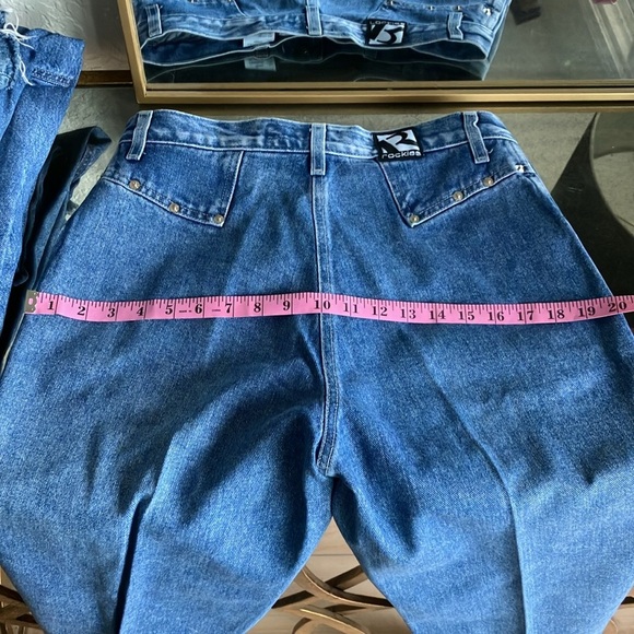Rockies Riveted Rare Size 12 starched jeans long tall - Picture 7 of 7